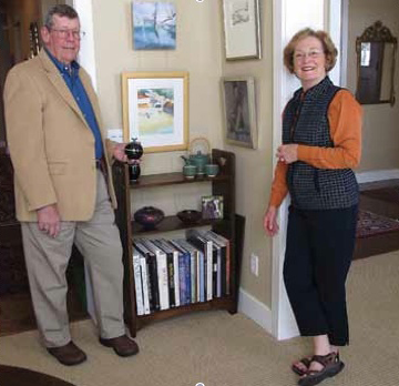 John and Pat Martin have filled the walls of their home with local art.
